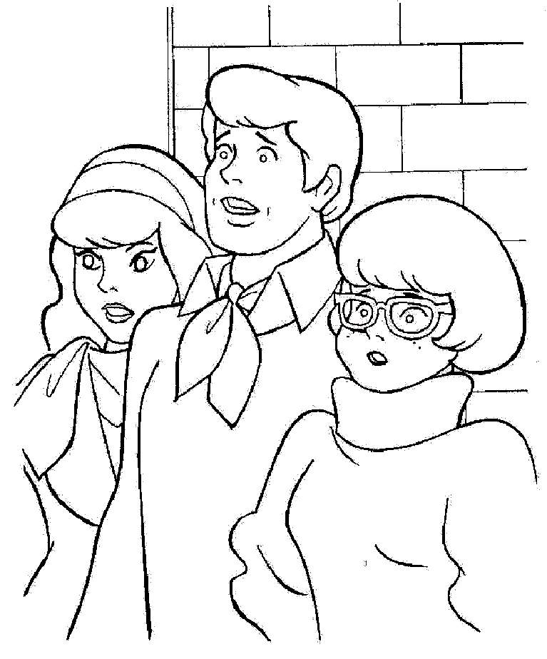 767x924 Fred Daphne Velma Shaggy Scooby Doo Coloring Pages Coloring Pages