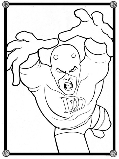 Daredevil Coloring Pages 482x640 Daredevil Coloring Pages