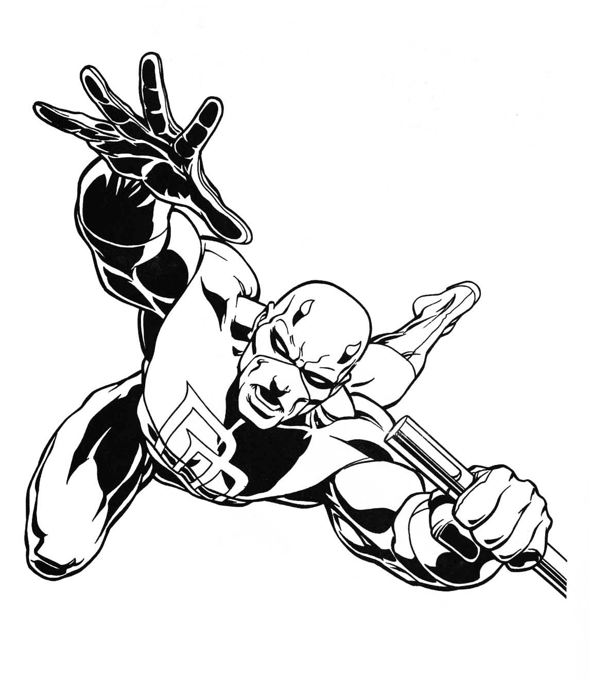 Movies Marvel Daredevil Coloring Page To Print For Pages 1144x1324 Movies Marvel Daredevil Coloring Page To Print For Pages