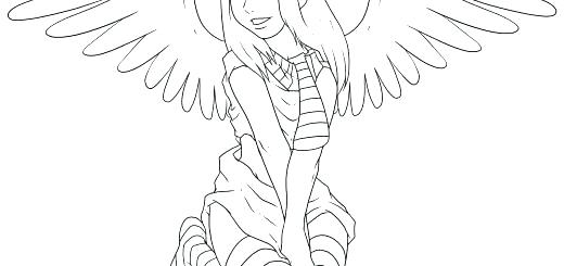 Anime Angel Coloring Pages Angel Coloring Pages For Adults Free 520x245 Anime Angel Coloring Pages Angel Coloring Pages For Adults Free