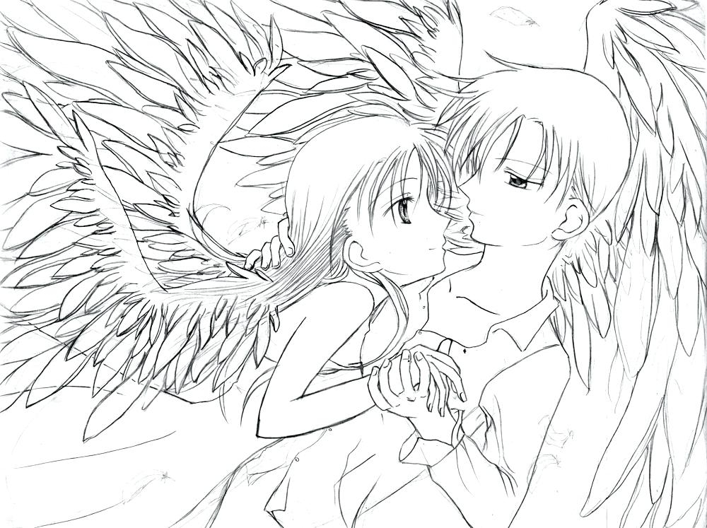 Angel Anime Coloring Pages Coloring Anime Pages 42 And Free 1000x747 Angel Anime Coloring Pages Coloring Anime Pages 42 And Free