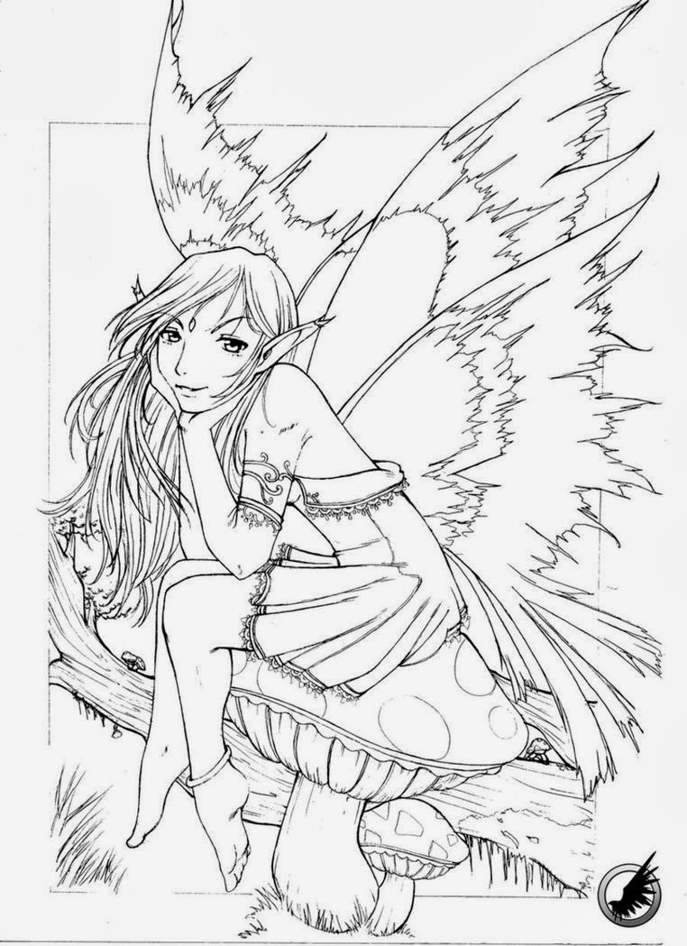 Dark Fairy Coloring Pages at GetColorings.com | Free printable ...