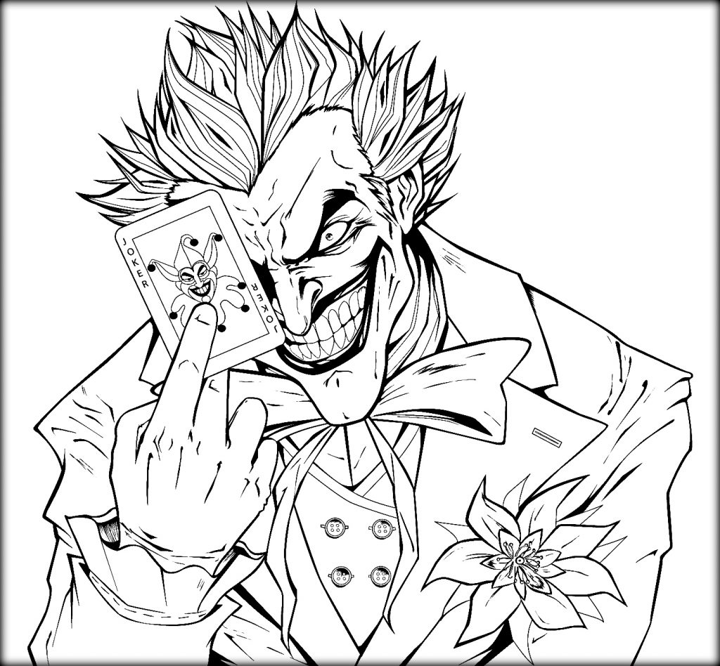 1024x948 Free Printable Joker Coloring Pictures To The Pages