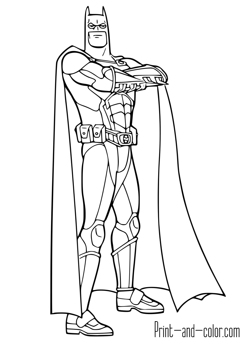 856x1200 Batman Coloring Pages Print