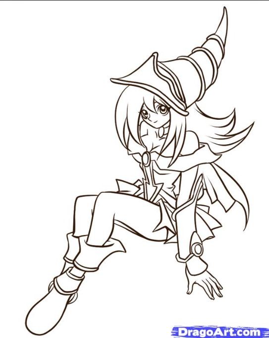 Dark Magician Girl Drawing Yugioh 543x680 Dark Magician Girl Drawing Yugioh
