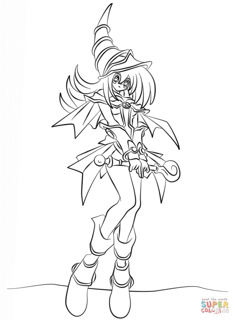 Dark Magician Girl Coloring Pages Printable 821x1114 Dark Magician Girl Coloring Pages Printable