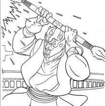 Darth Maul With A Laser Sword Coloring Pages 220x220 Darth Maul With A Laser Sword Coloring Pages