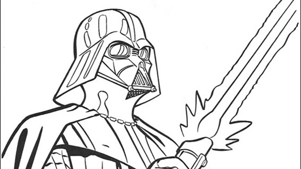 Star Wars Coloring Pages Darth Vader Coloring Page Starwars Pages 970x545 Star Wars Coloring Pages Darth Vader Coloring Page Starwars Pages