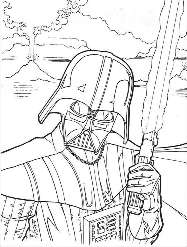 Star Wars Darth Vader Coloring Pages 607x802 Star Wars Darth Vader Coloring Pages