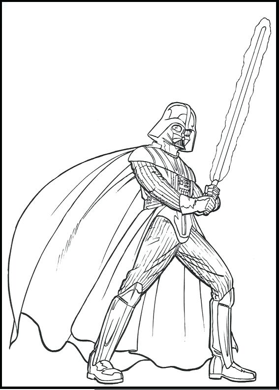 Darth Vader Coloring Pages For Kids at GetColorings.com | Free ...