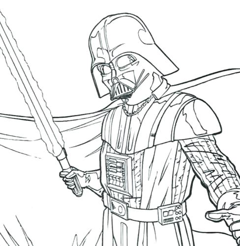 Darth Vader Coloring Pages For Kids at GetColorings.com | Free ...