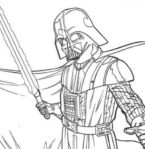 488x501 Darth Vader Coloring Pages To Print Darth Vader Coloring Pages