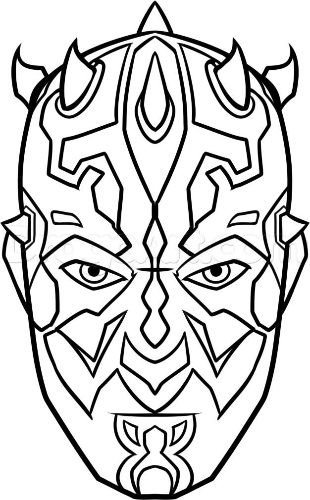 Drawn Darth Vader Face 626x1010 Drawn Darth Vader Face