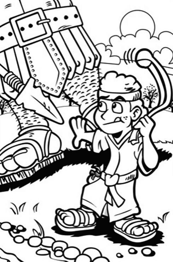 600x907 David And Goliath Coloring Pages For Kids Printable