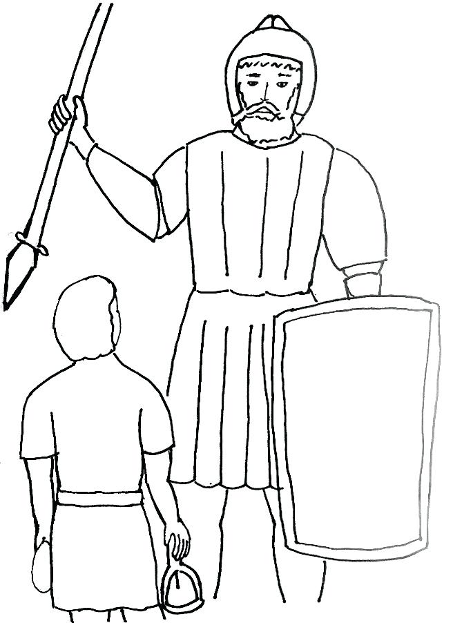 David And Goliath Coloring Page at GetColorings.com | Free printable ...