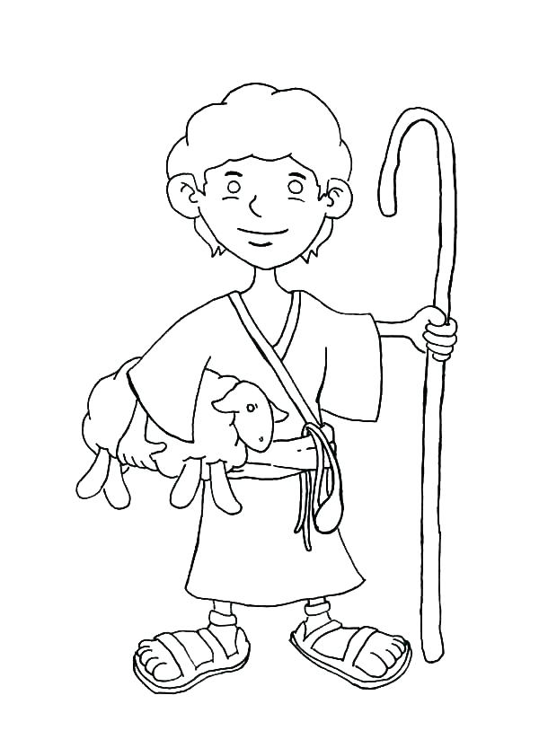 600x833 David And Goliath Coloring Page And Coloring Page Plus