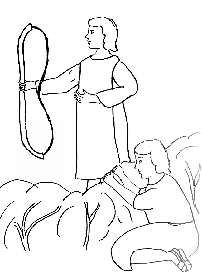 Bible Story Coloring Page For David And Jonathan Free Bible 648x873 Bible Story Coloring Page For David And Jonathan Free Bible