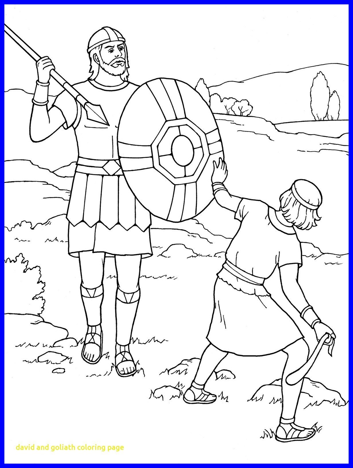 1230x1630 Amazing David And Goliath Coloring Page Colorng Co For Jonathan