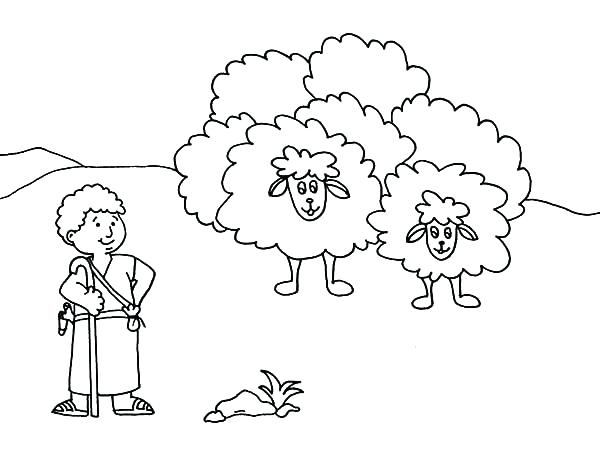 King David Coloring Pages The Shepherd Boy We Com King Coloring 600x450 King David Coloring Pages The Shepherd Boy We Com King Coloring
