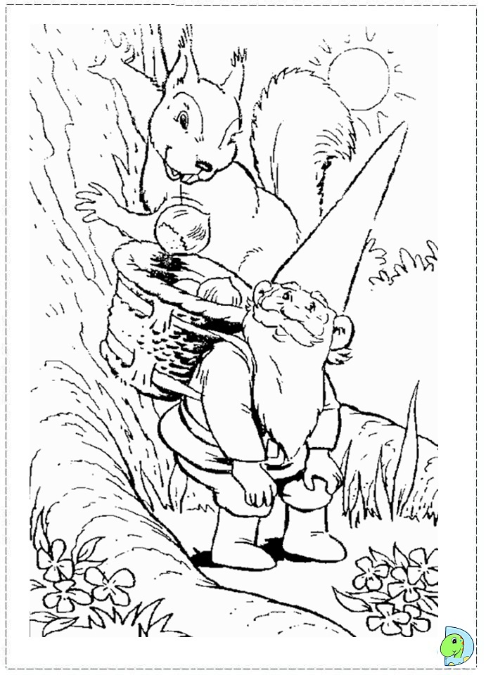 Gnome Coloring Pages 691x960 Gnome Coloring Pages