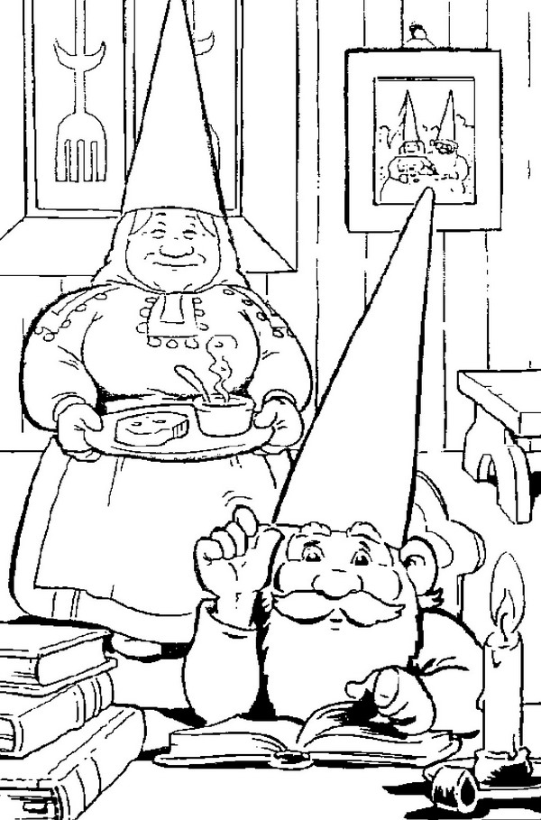 Kids N 23 Coloring Pages Of David The Gnome 600x909 Kids N 23 Coloring Pages Of David The Gnome