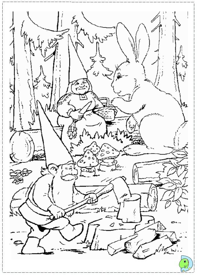 David The Gnome Coloring Pages 691x960 David The Gnome Coloring Pages