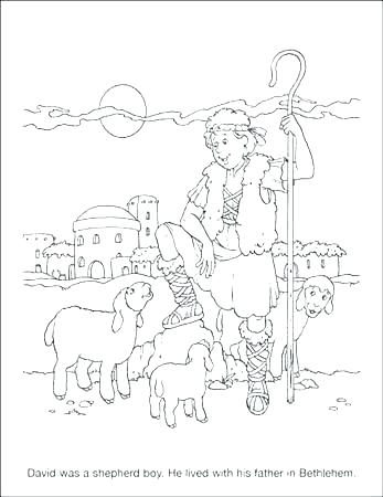 347x450 David Shepherd Boy Coloring Pages Proverbs 3 5 6 Sheet The Page