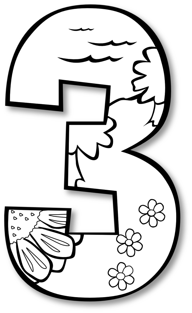 630x1024 Creation Day 3 Number Ge 1 Black White Line Art Coloring Book
