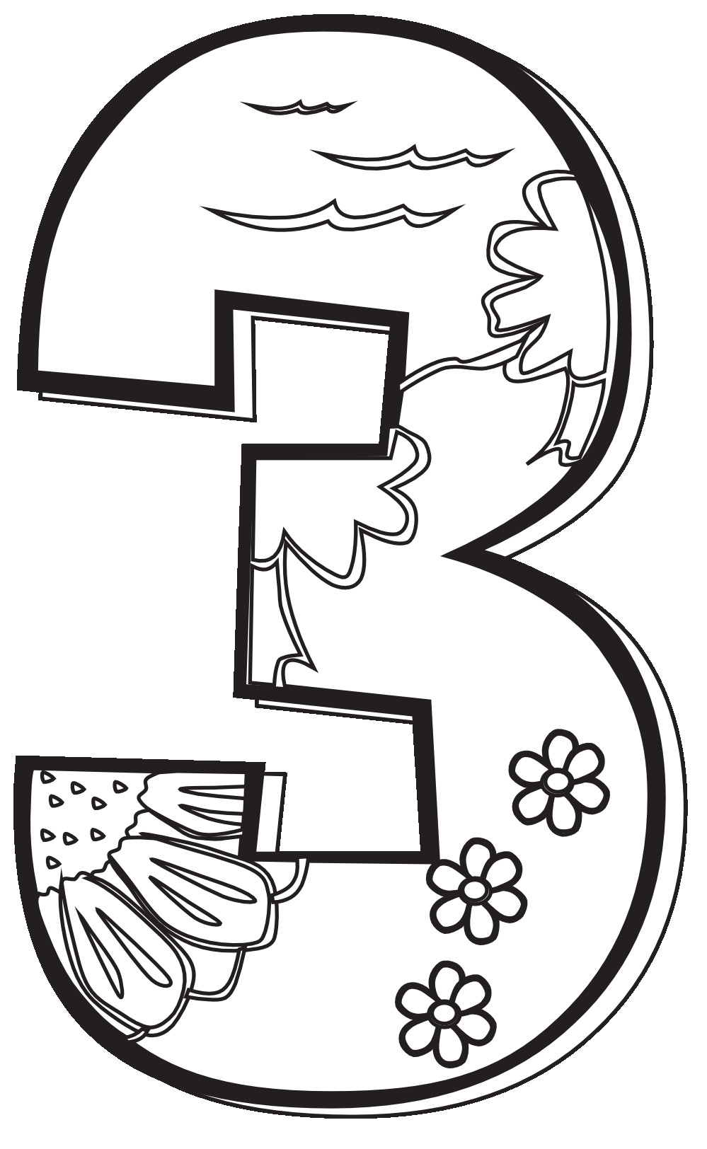 999x1624 Day3 Land Lg 11 Creation Day 3 Coloring Page