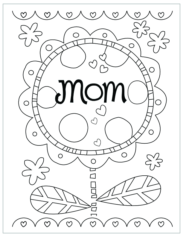 612x792 Mother's Day Coloring Pages Hallmark Ideas Amp Inspiration
