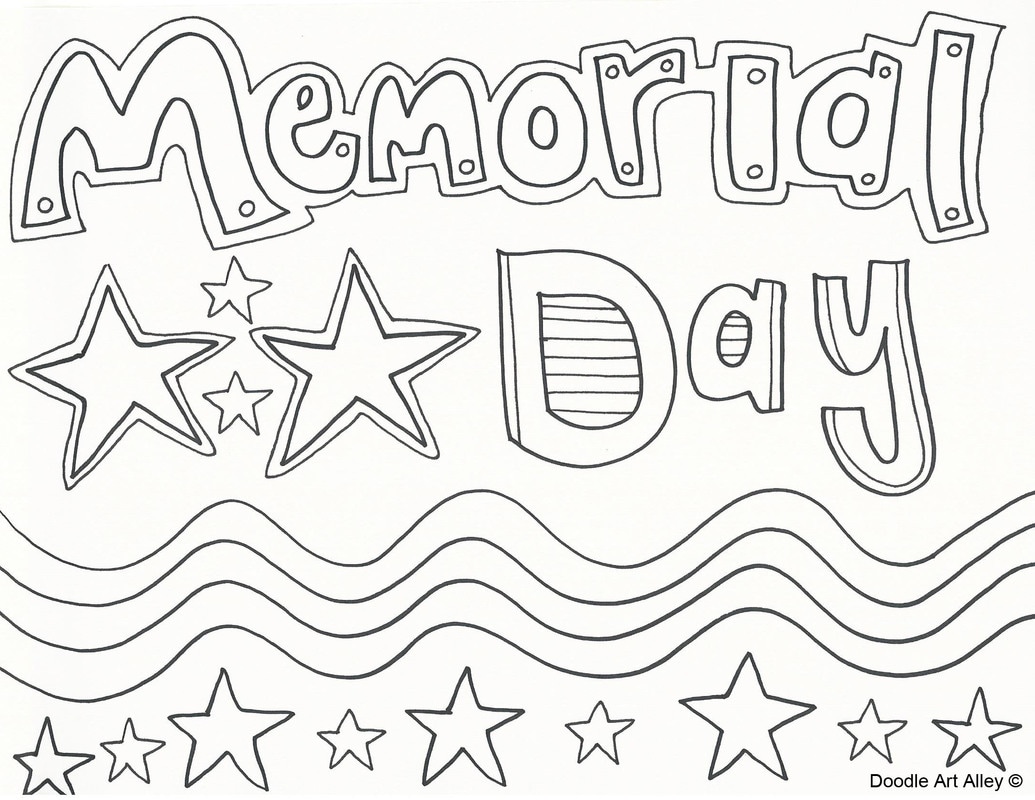 1035x800 Big Memorial Day Coloring Pages Pdf Doodle Art