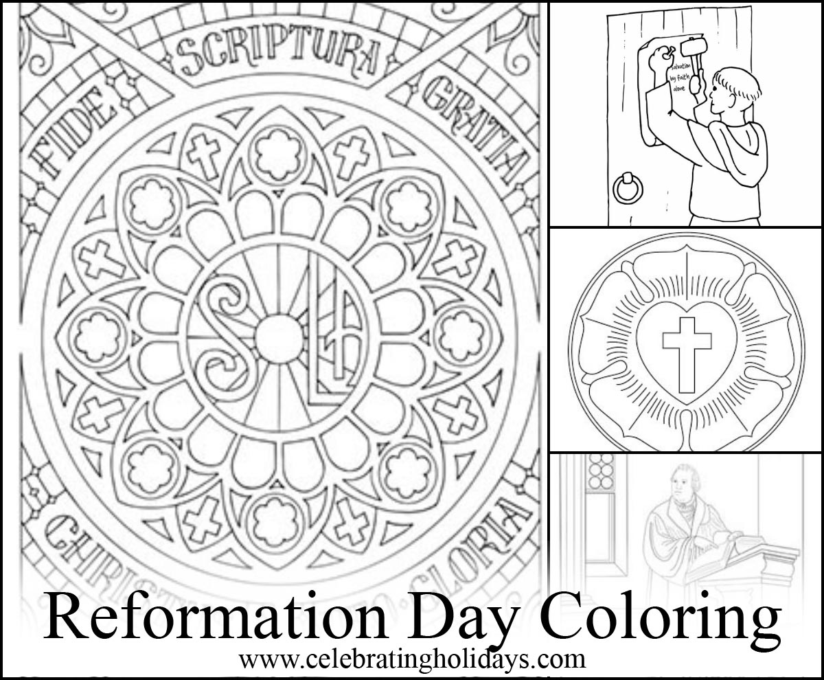 1200x990 Coloring Pages For Reformation Day Celebrating Holidays