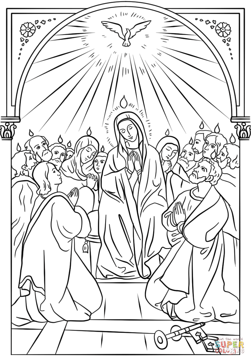 824x1186 Pentecost Coloring Page 11 11265