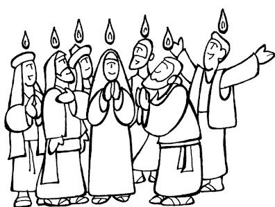396x299 Coloring Pages Pentecost Number Pentecost Colouring Pages Vbs