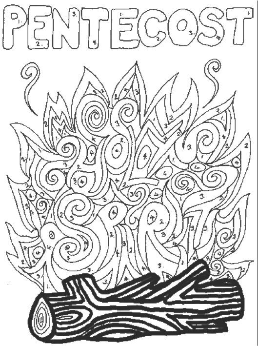 529x709 Pentecost Coloring Pages 11 Ascension Day Sunday