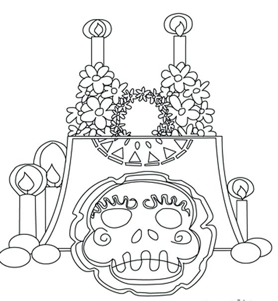 Day Of The Dead Coloring Pages at GetColorings.com | Free printable ...