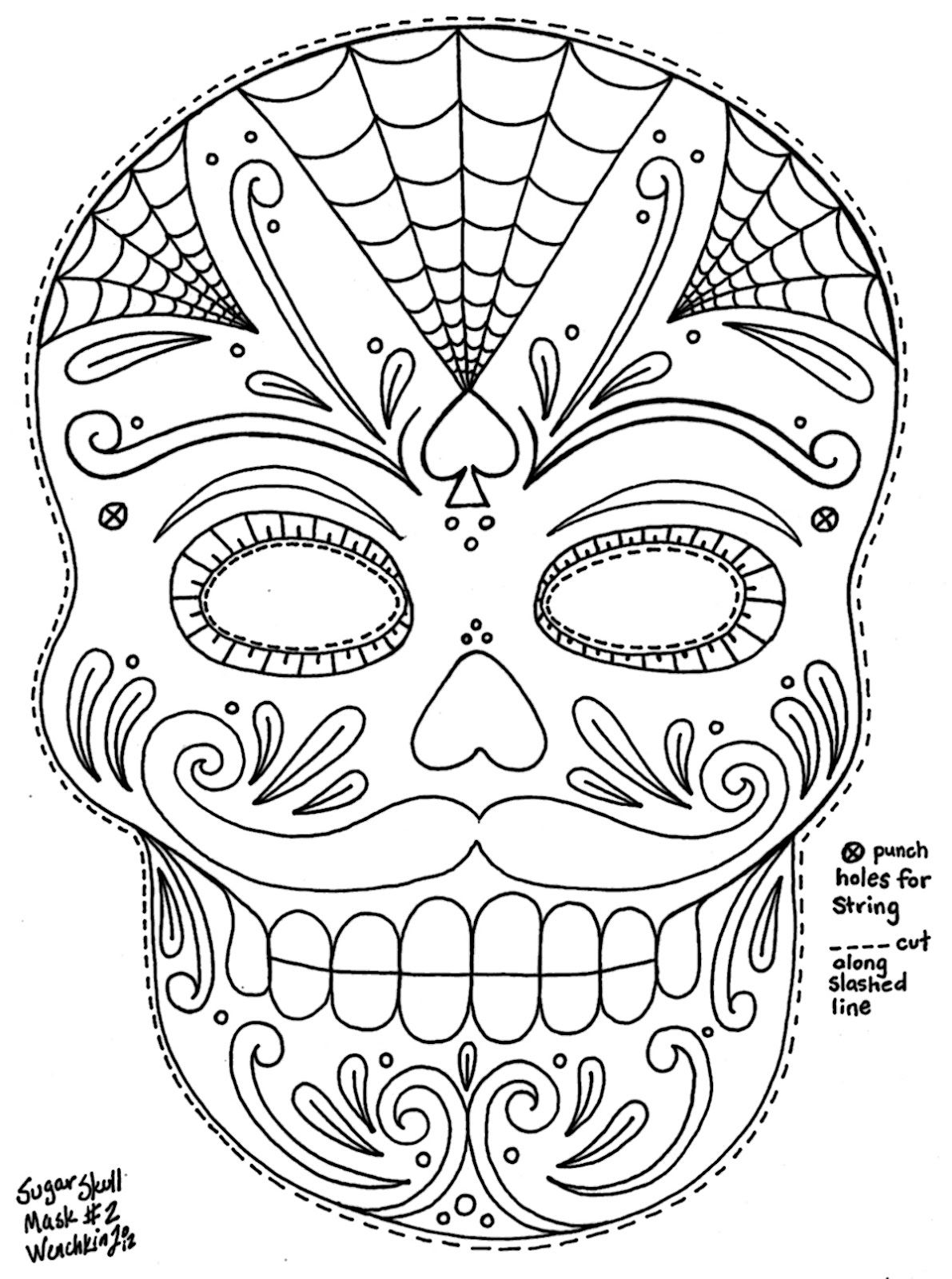 Day Of The Dead Coloring Page Printable Coloring Pages Surgar 1191x1600 Day Of The Dead Coloring Page Printable Coloring Pages Surgar
