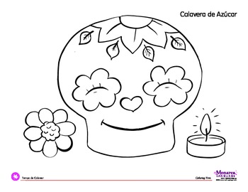 350x270 Dia De Los Muertos Coloring Pages