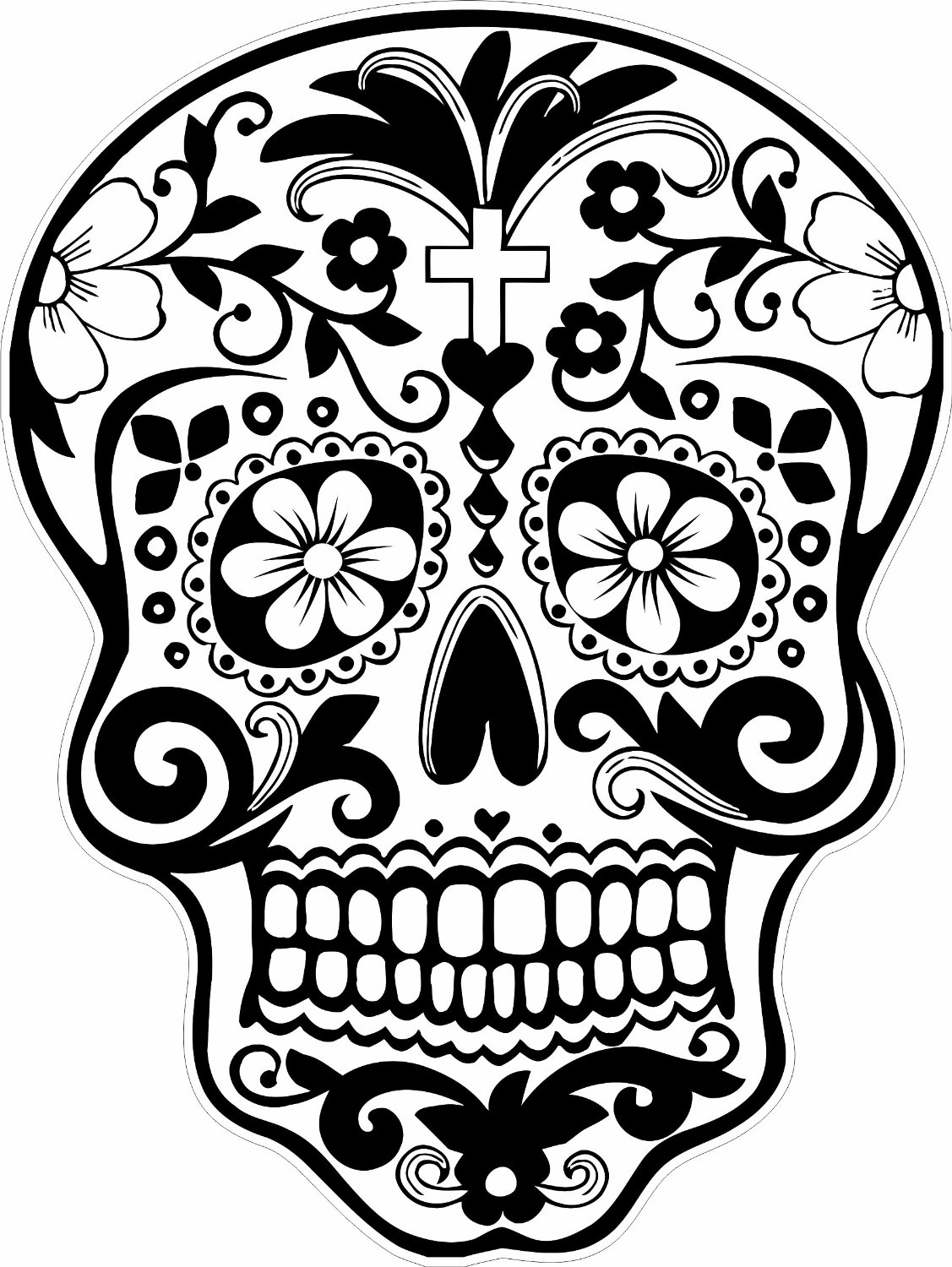 1127x1500 Skull Coloring Pages 2 Day Of The Dead
