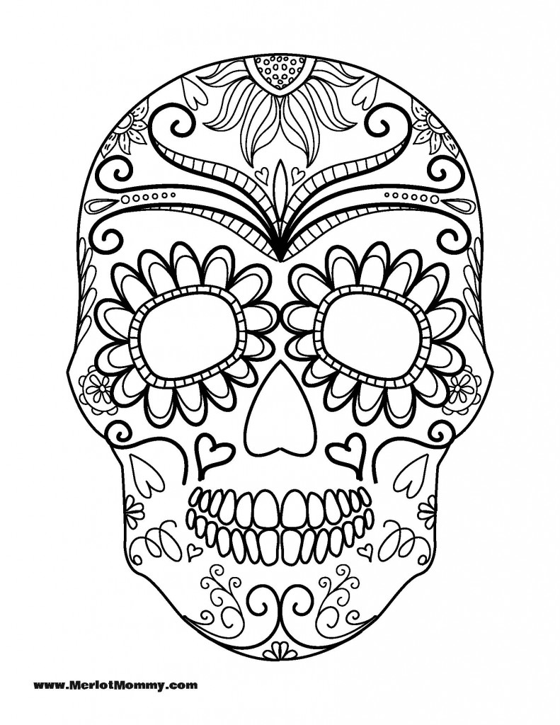 Day Of The Dead Coloring Pages Pdf at GetColorings.com | Free printable ...