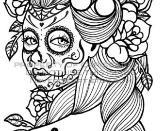 Day Of The Dead Girl Coloring Pages at GetColorings.com | Free ...