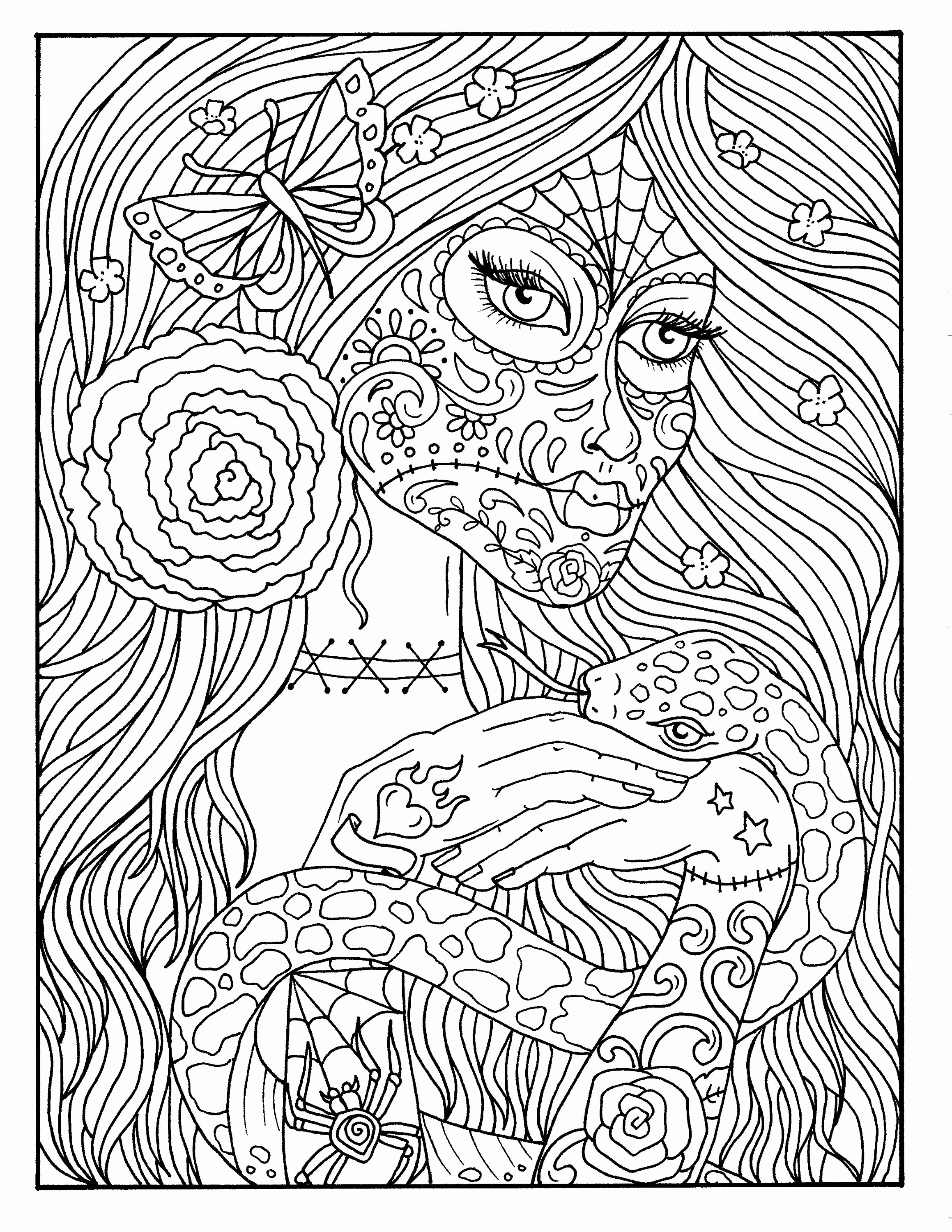 2318x3000 Halloween Coloring Pages Bats Fresh 5 Pages Day Of The Dead Girls