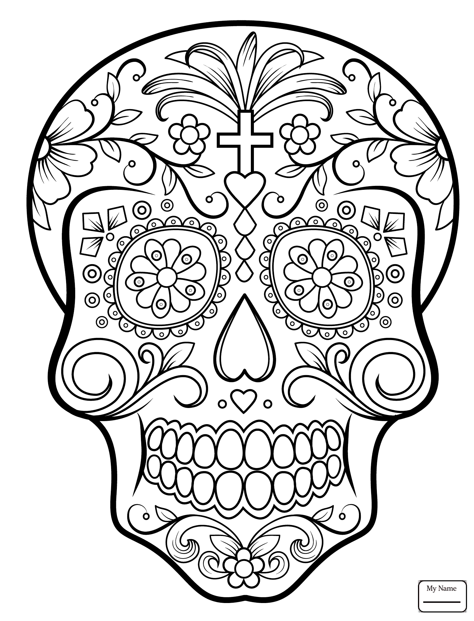Day Of The Dead Girl Coloring Pages at GetColorings.com | Free ...