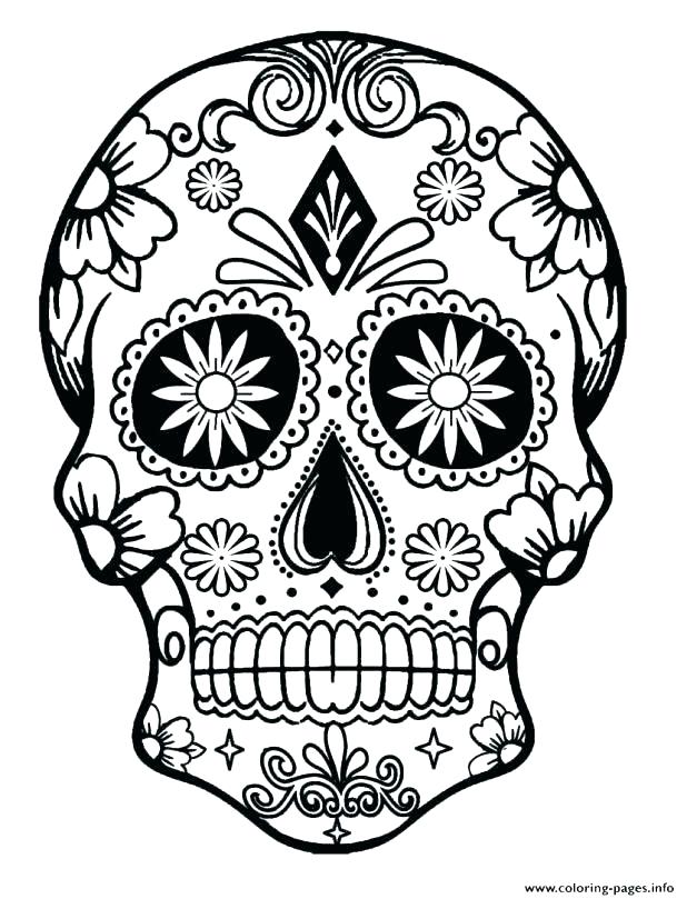 Day Of The Dead Mask Coloring Page at GetColorings.com | Free printable ...