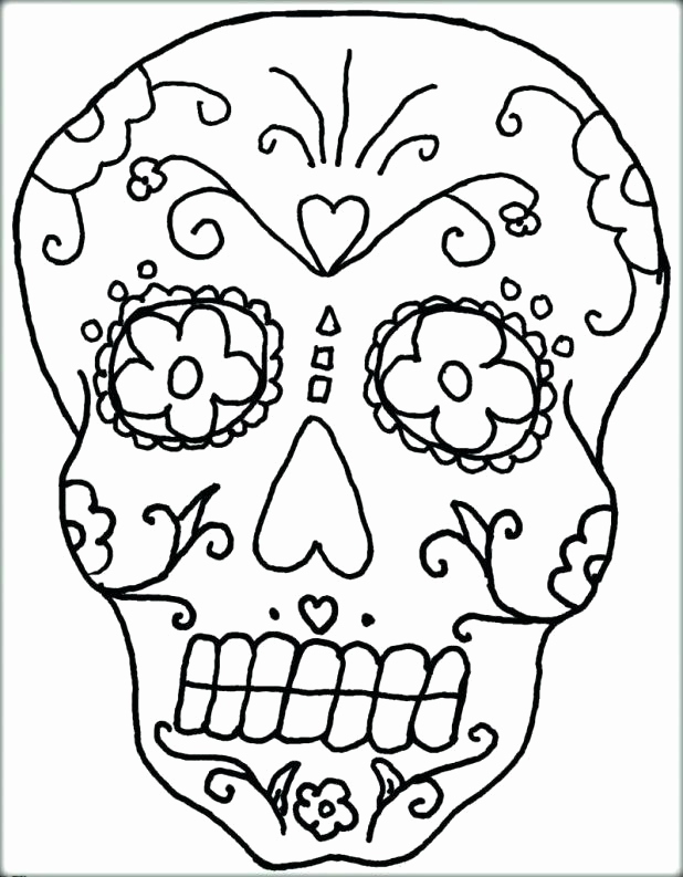 Free Printable Sugar Skull Coloring Pages Stock Skull Printable 618x793 Free Printable Sugar Skull Coloring Pages Stock Skull Printable