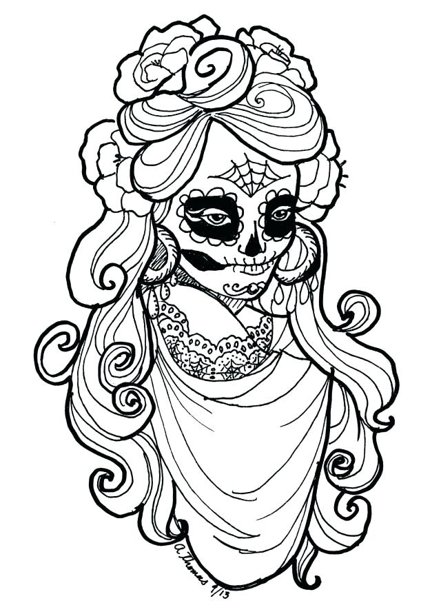Dia De Los Muertos Coloring Pages Icontent 640x891 Dia De Los Muertos Coloring Pages Icontent