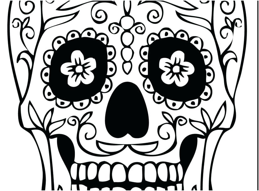 Dia De Los Muertos Coloring Pages Printable 827x609 Dia De Los Muertos Coloring Pages Printable