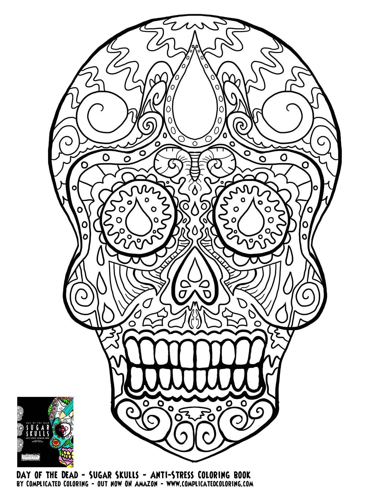 Best Of Day Of The Dead Dia De Los Muertos Sugar Skull Coloring 1275x1650 Best Of Day Of The Dead Dia De Los Muertos Sugar Skull Coloring