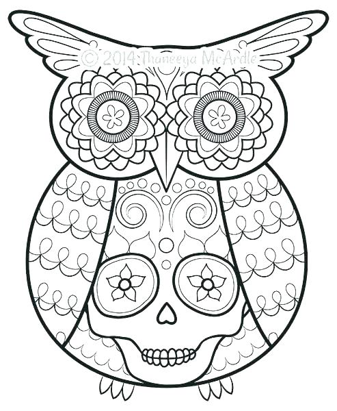 Day Of The Dead Skull Coloring Page Simple Sugar Skull Coloring 493x600 Day Of The Dead Skull Coloring Page Simple Sugar Skull Coloring