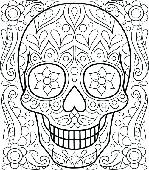 El Dia De Los Muertos Coloring Pages Skull Coloring Pages Free 500x570 El Dia De Los Muertos Coloring Pages Skull Coloring Pages Free